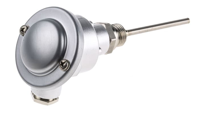 Sensore di temperatura PT100 Jumo 902023/10-402-1003-1-6-100-104/000, sonda RTD a vite, lunghezza 100mm, diametro 6mm, guaina in acciaio INOX.