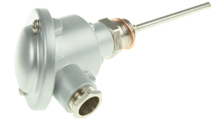 Sensore di temperatura PT100 Jumo 902023/10-402-1003-1-6-100-104/331, lunghezza 100mm, guaina in acciaio INOX, range 0-100°C.