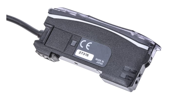 Sensore NPN per fibre ottiche Omron E3X-HD11 2M, precablato, vetro, alimentazione 12-24 V c.c., grado di protezione IP50.