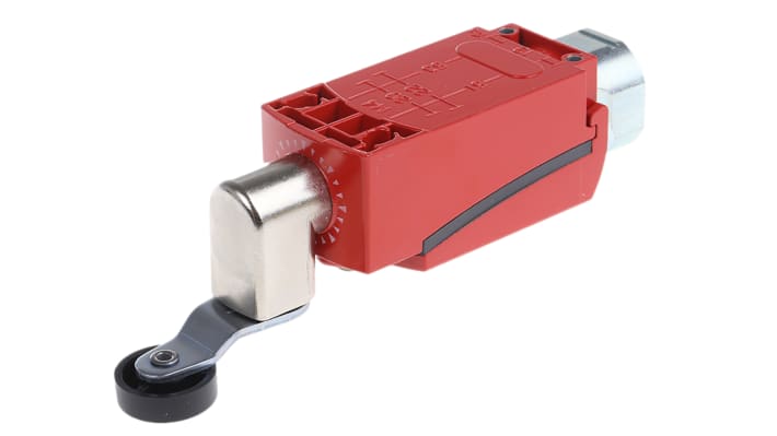 Interruttore di interblocco a leva a rullo Telemecanique Sensors, 2NC/1NA, custodia metallica, grado di protezione IP66/IP67.