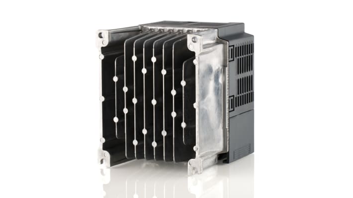 Inverter trifase Mitsubishi Electric FR-D740-080SC-EC, potenza 3,7 kW, dimensioni 128x165.5x108 mm, interfaccia ModBus, grado di protezione IP20.
