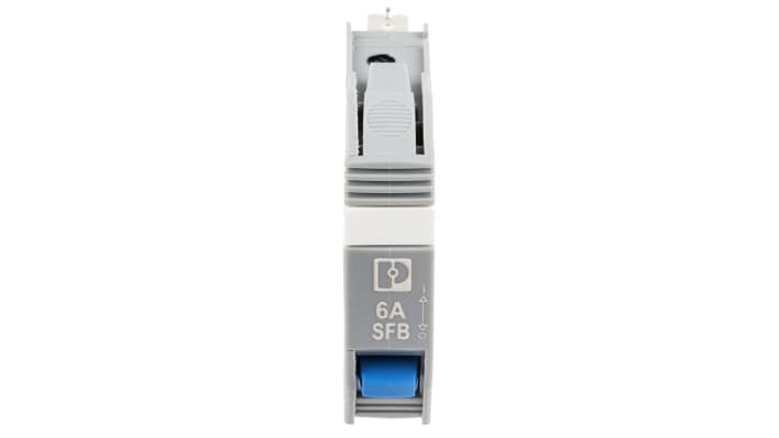 Interruttore termico 1 polo 6A Phoenix Contact, tecnologia SFB, IP30, dimensioni 90 x 12.3 x 77.3 mm, segnalazione remota.