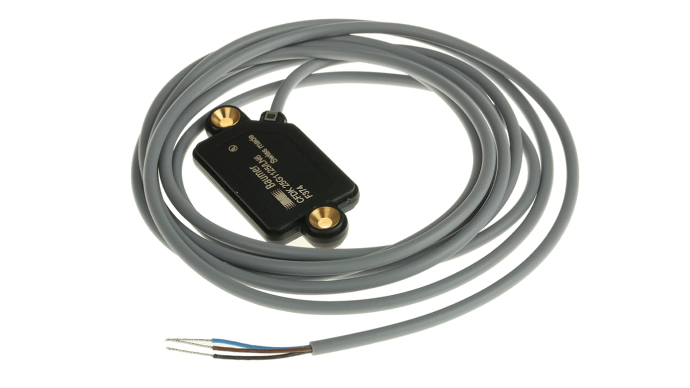 Sensore di prossimità Baumer CFDK 25G1125/LN6, PNP, rilevamento 15 mm, IP65, montaggio diretto, dimensioni 52.4 x 25 x 6 mm.