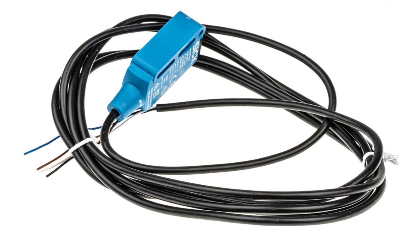 Sensore fotoelettrico rettangolare Sick WL9-3P1132, retro-riflettente, rilevamento fino a 5 m, montaggio a pannello, IP66/IP67/IP69K.