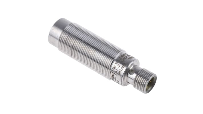 Sensore di prossimità cilindrico PNP Telemecanique Sensors XS918R4PAM12, M18 x 1, rilevamento fino a 20 mm, IP68/IP69K.