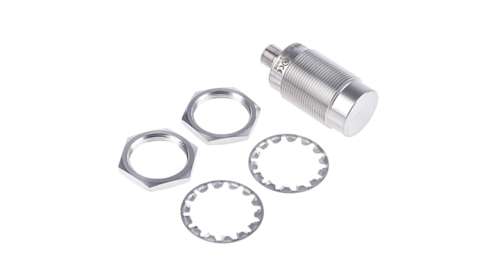 Sensore di prossimità cilindrico PNP Telemecanique Sensors XS930R4PAM12, M30, rilevamento 40 mm, IP68/IP69K, acciaio inox.