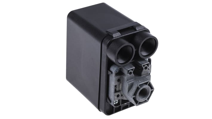 Sensore di pressione Telemecanique Sensors XMPA12B2131, 12bar max, G1/4 femmina, IP54, attuatore a diaframma, 2 ingressi cavi.