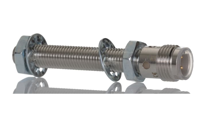 Sensore di prossimità cilindrico PNP BALLUFF BES M08MH1-PSC20B-S04G, rilevamento 2 mm, IP67, alimentazione 12-30 V c.c.