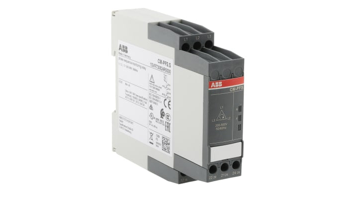 Relè di monitoraggio fase ABB, DPDT, montaggio su guida DIN, 103.7 x 22.5 x 85.6 mm, tensione 250 V c.a.