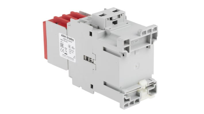 Contattore 3 poli Allen Bradley 100S-C12EJ23C, 12 A, 24 V c.c., dimensioni 81 x 45 x 125,5 mm, 2NO + 3NC, certificato CE, UL, CSA.