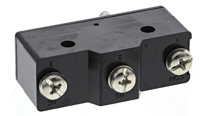 Interruttore di fine corsa Omron Z-15GS-B, stantuffo SPDT, contatti NO/NC, dimensioni 49.2 x 37.4 x 17.45 mm, protezione IP00.