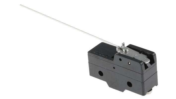 Interruttore di fine corsa Omron Z-15HW78-B, leva SPDT, contatti NO/NC, dimensioni 49.2mm x 32.4mm x 17.45mm.