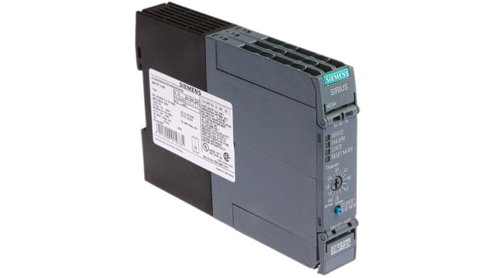 Starter motore avanzato Siemens 3RM1 3 kW, reversibile, protezione sovraccarichi, larghezza 22,5 mm. Ideale per gestire l'induzione e garantire efficienza energetica.