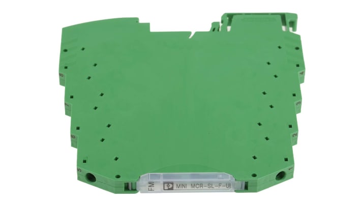 Condizionatore di segnale Phoenix Contact 2902832, montaggio su guida DIN, ingresso 0.002 Hz a 20 kHz, uscita 0-10 V.