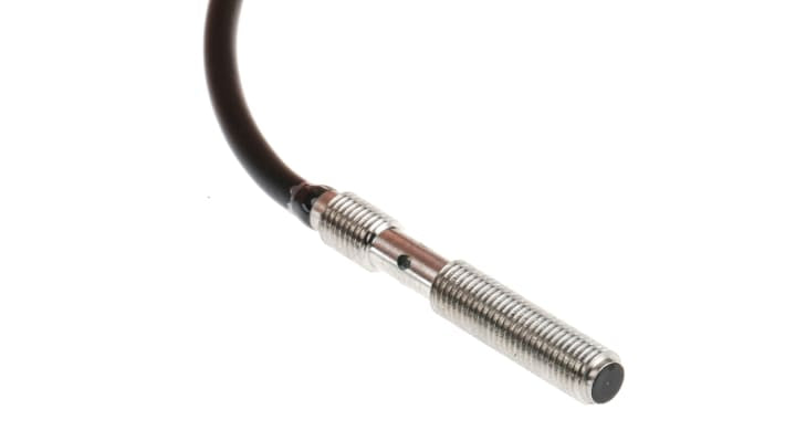 Omron E2E-S04SR8-WC-C1 2M, sensore di prossimità induttivo cilindrico NPN, rilevamento 0,8 mm, IP67, acciaio inox.