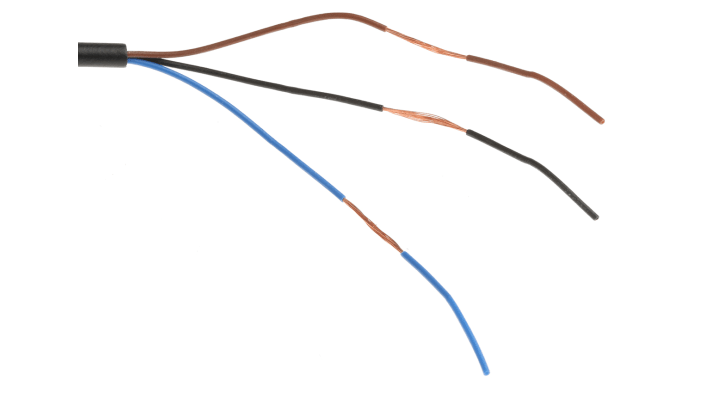 Sensore di prossimità cilindrico NPN Omron E2E-S05S12-WC-C1 2M, rilevamento 1,2 mm, montaggio a filo, IP67, acciaio inox.