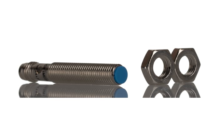 Sensore di prossimità cilindrico PNP M8 Sick IME08-02BPSZT0S, raggio di rilevamento 2 mm, grado di protezione IP67.