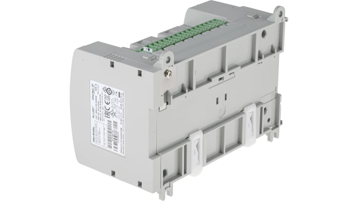 Allen Bradley 2080-LC50-24QWB, CPU PLC Micro850, 14 ingressi digitali, montaggio su guida DIN, dimensioni 158 x 90 x 80 mm.