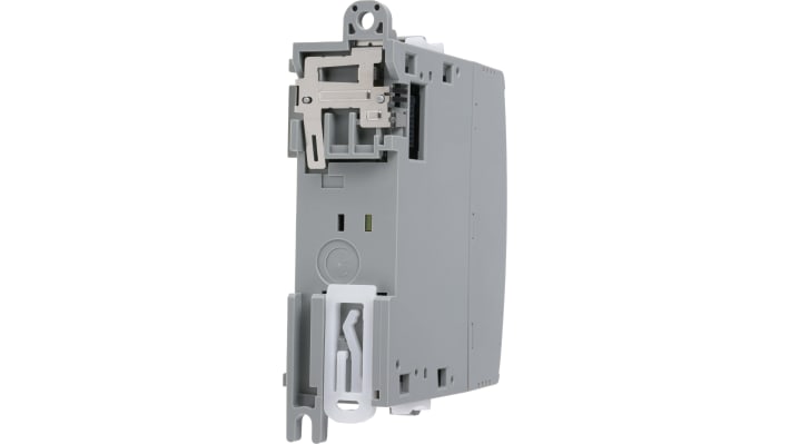 Modulo I/O Allen Bradley 2085-IF4 per PLC Micro850, montaggio su guida DIN, dimensioni 90 x 87 x 28 mm, supporta ingressi analogici e digitali.