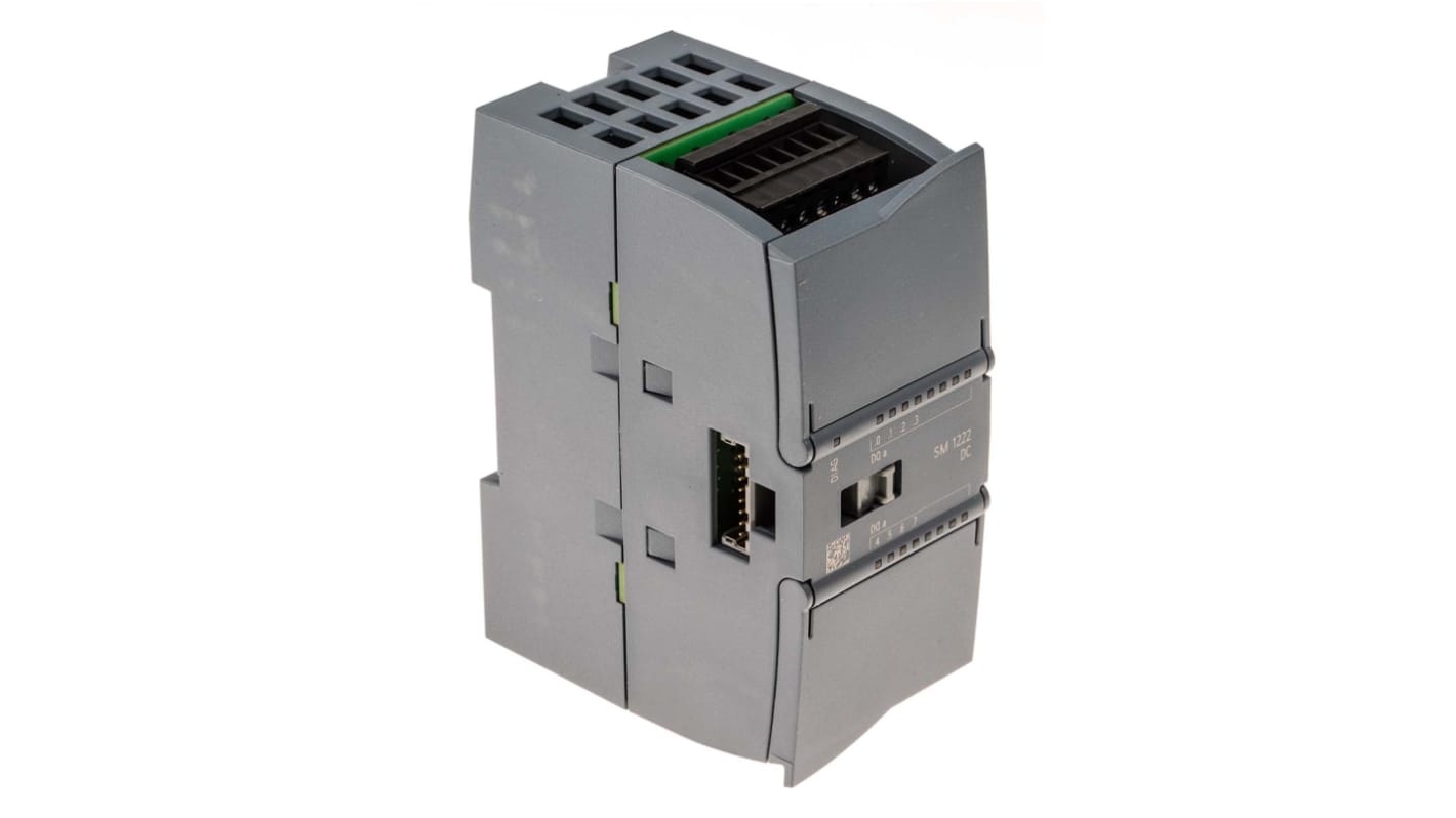 Modulo I/O PLC Siemens 6ES7222-1BF32-0XB0 con 8 uscite digitali per SIMATIC S7-1200. Allarmi diagnostici e ampia temperatura operativa. Ideale per industria e robotica.