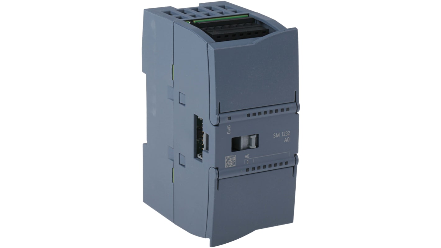 Modulo I/O PLC Siemens 6ES7232-4HB32-0XB0 con uscite da 0 a 20 mA e isolamento ottico - Serie SIMATIC S7-1200. Ideale per controllo preciso e affidabile in automazione industriale.