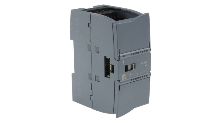 Modulo I/O PLC analogico Siemens SM 1232 (6ES7232-4HD32-0XB0) per SIMATIC S7-1200, 4 uscite, isolamento ottico e protezione IP20. Adatto per funzioni di rilevamento e controllo.