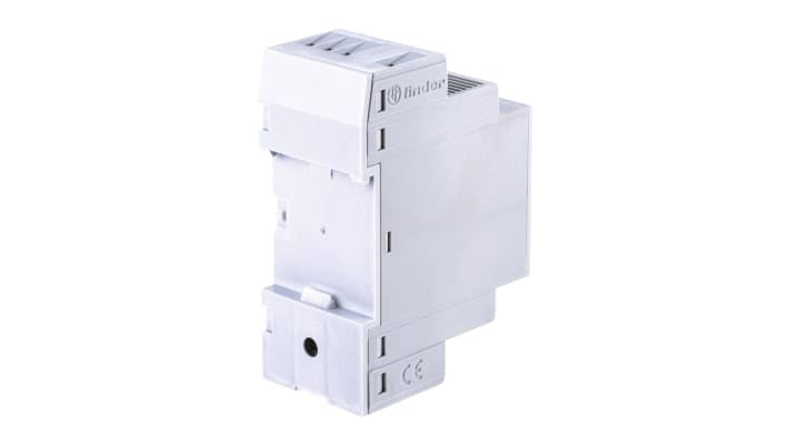Finder 70.41.8.400.2030, relè di monitoraggio tensione SPDT, 300-480V, montaggio su guida DIN 35mm, dimensioni 60.8 x 35 x 88.8mm.