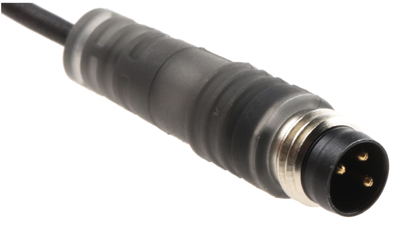 Sensore magnetico Sick MZC1-2V2PS-KP0, cilindrico, IP67, 5-30 V, montaggio drop-in, dimensioni 26.3x2.9x4.7 mm.