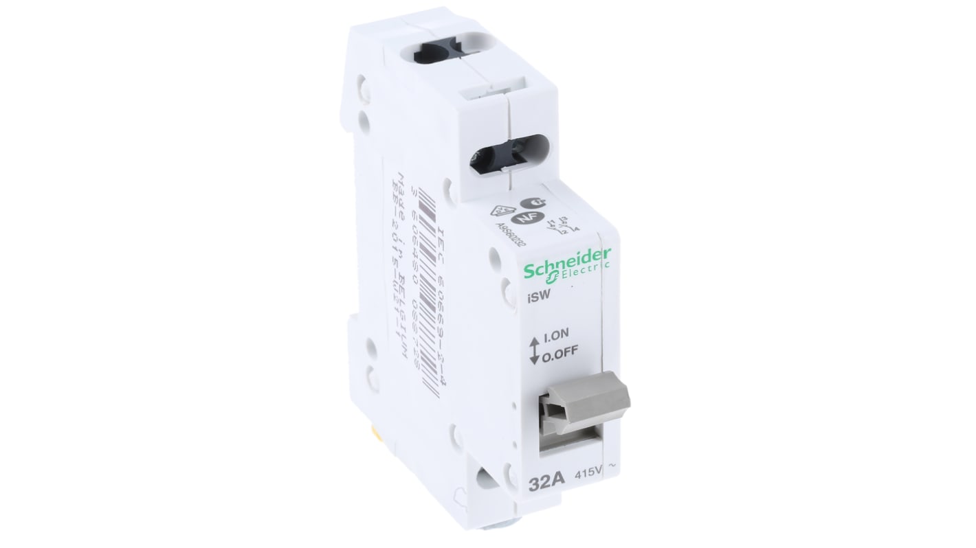 Interruttore di isolamento Schneider Electric A9S60232 iSW 2P 2 NO 32A 415V ca IP40 - Sicuro controllo circuiti con VisiSafe - Acquista ora!