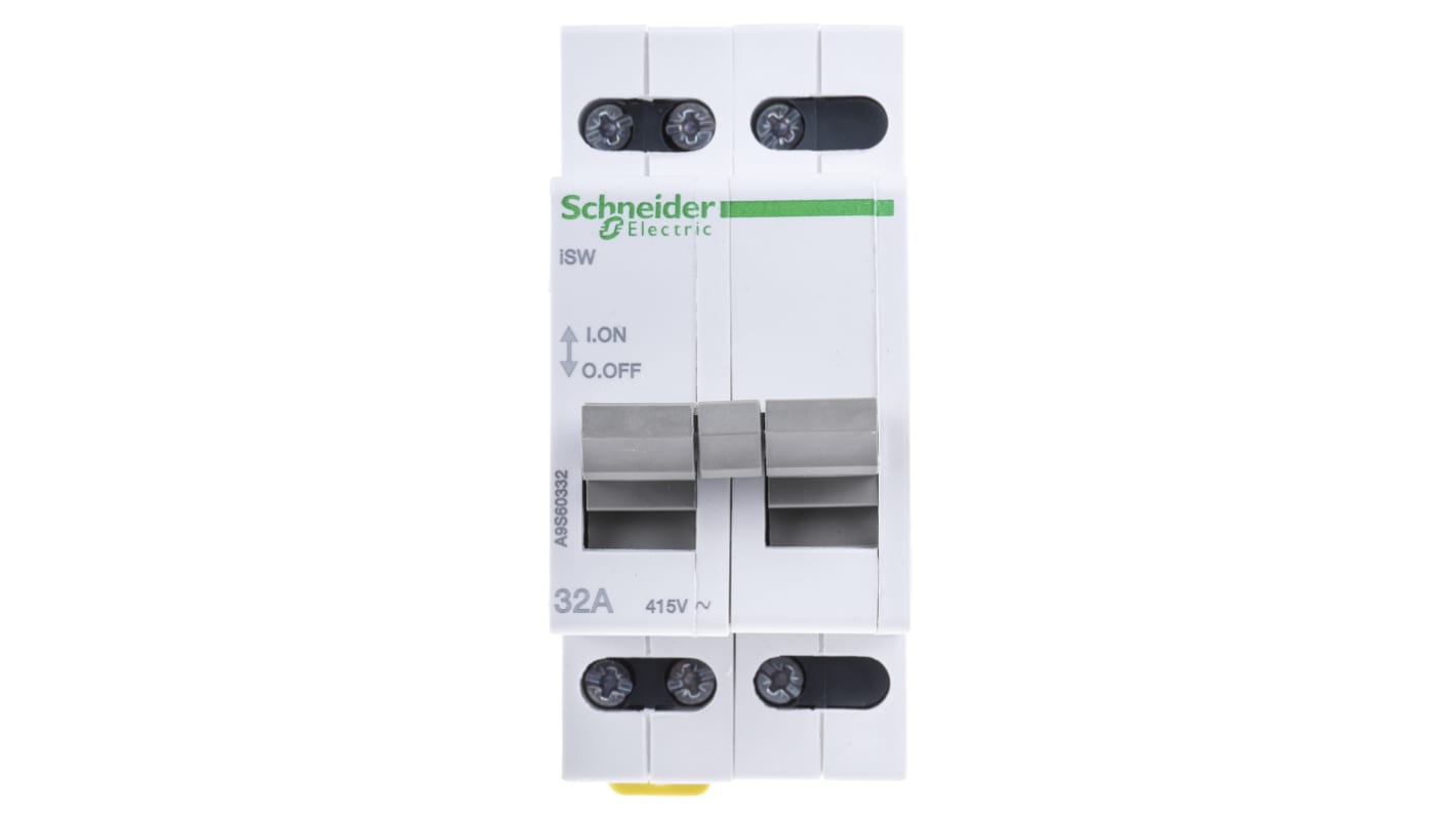 Interruttore di isolamento Schneider Electric A9S60332, 3P, 32A, 415V, IP40 - Controllo sicuro dei circuiti con VisiSafe.