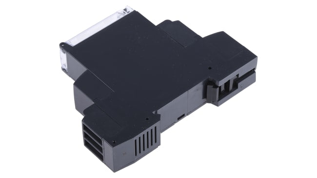 Timer relay Schneider Electric RE17RLMU per guida DIN, intervallo 0.1 s a 100 h, 2 poli, montaggio su guida DIN, dimensioni 17.5 mm x 90 mm x 72 mm.