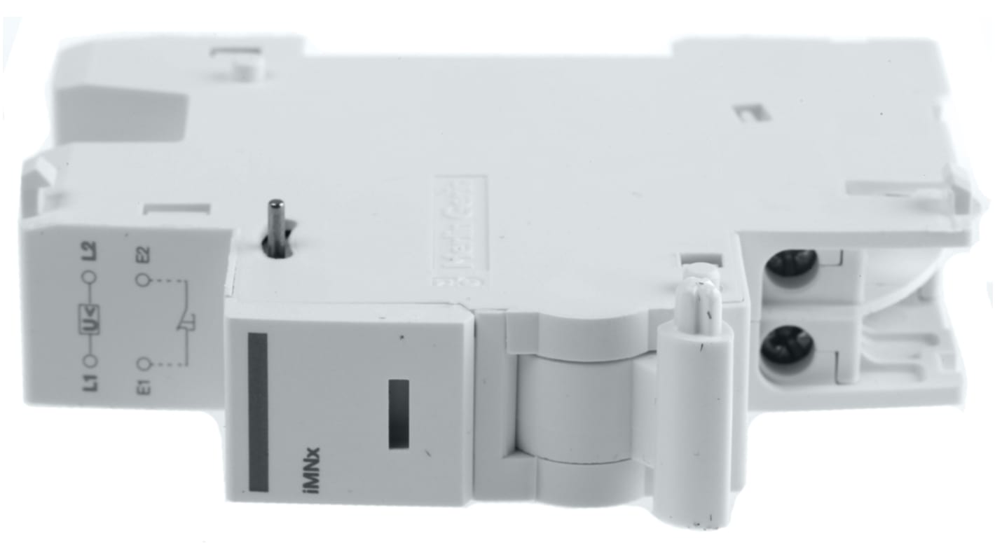Interruttore di circuito Schneider Electric A9A26969 - Serie Acti 9. Protezione da sottotensioni per motorini di avviamento e contattori. Resistente IP20, facile installazione su guida DIN.