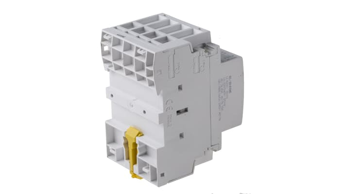 Contattore Schneider Electric A9C20843, 3 poli, 40 A, montaggio su guida DIN, dimensioni 54x85x68 mm, bobina 230 V.