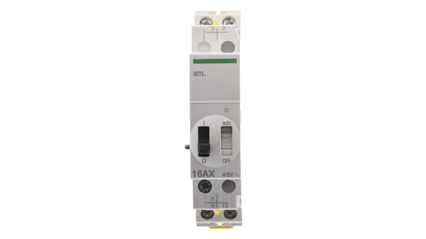 Estensioni relè a impulsi iETL Schneider Electric A9C32816 per relè iTL. DPST, bobina 110 V dc, 230-240 V ca, Guida DIN. Ideali per aumentare i poli. Perfette per applicazioni industriali e commerciali.