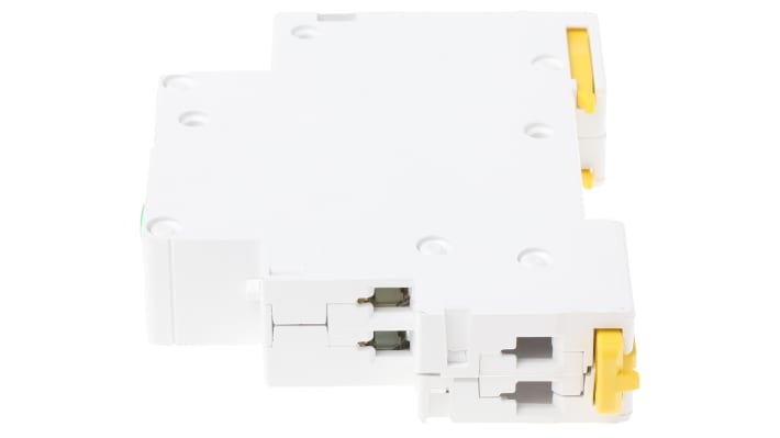 Spia LED Acti9 per tensione 230V ca, luce verde, serie iIL. Ideale per segnalare tensione con lampeggio singolo/doppio. Schneider Electric - A9E18321.