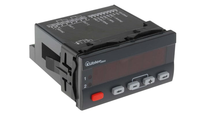 Misuratore digitale multifunzione Kübler 6.565.010.000, display LED 6 cifre, tensione 100-240VAC, dimensioni 45x92x90,5mm.