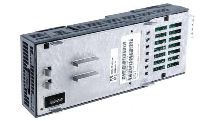 Unità di controllo Siemens 6SL3244-0BB12-1BA1, 24 V c.c., per inverter SINAMICS G120, dimensioni 73 x 199 x 46 mm, grado di protezione IP20.