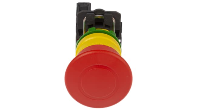 Pulsante di arresto di emergenza Schneider Electric XB5AT842 - Montaggio a pannello, Ø 22mm, Serie Harmony XB5. Resistente a vibrazioni, IP69K. Acquista per sicurezza e affidabilità.