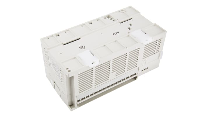 Mitsubishi Electric FX3GE-40MR/ES, CPU PLC con 40 I/O, montaggio a parete, dimensioni 130 x 86 x 90 mm.