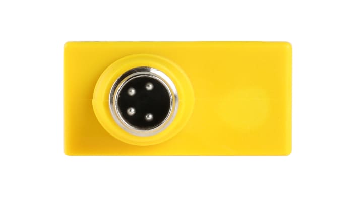 Interruttore di sicurezza senza contatto Sick RE13-SAC, grado di protezione IP67, dimensioni 36mm x 26.2mm x 13mm, attuatore incluso.