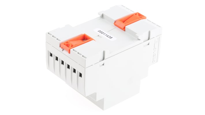 Voltmetro digitale Lovato DMK80R1, display LED 4 cifre, montaggio su guida DIN, precisione ±0.25%, IP40, -20 a +60 °C.