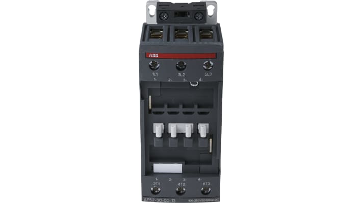 Contattore ABB 1SBL367001R1300 AF, 3 poli, 100 A, montaggio su guida DIN, dimensioni 55x125.5x111 mm.