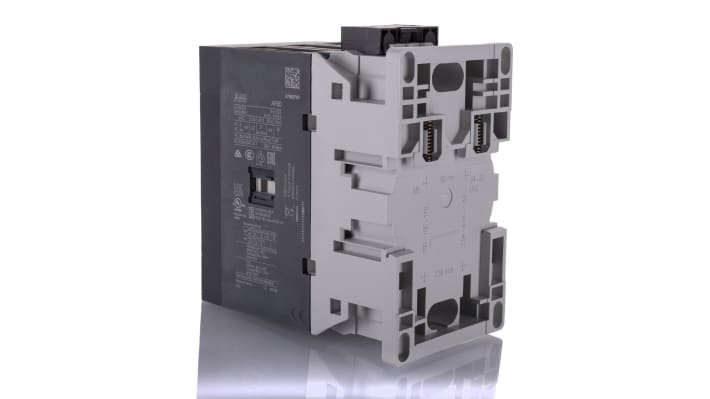 Contattore ABB 1SBL397001R1100 AF 3 poli, 125 A, 690 V CA, montaggio su guida DIN, dimensioni 70 x 125,5 x 116 mm.