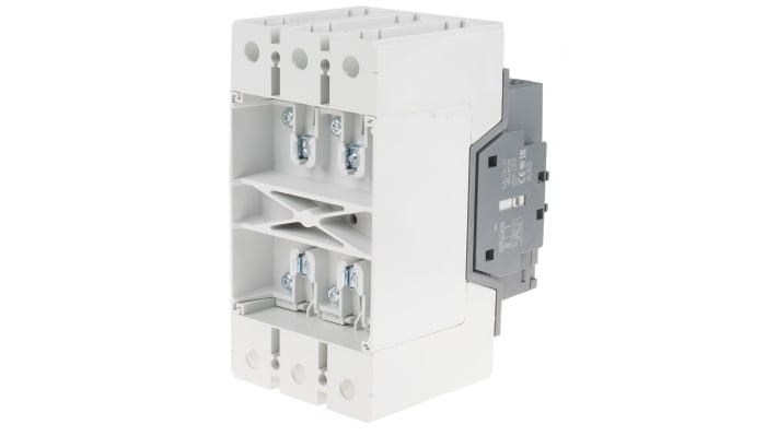 Contattore ABB 1SFL487002R1111 AF190-30-11-11, 3 poli, 275 A, 690 V, bobina 24 V, dimensioni 196x105x152 mm.