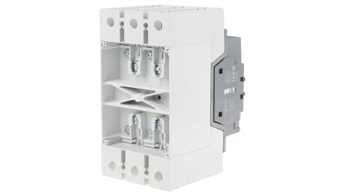 Contattore ABB 1SFL527002R1311 AF205-30-11-13, 3 poli, 350 A, bobina 230 V, dimensioni 196x105x152 mm.