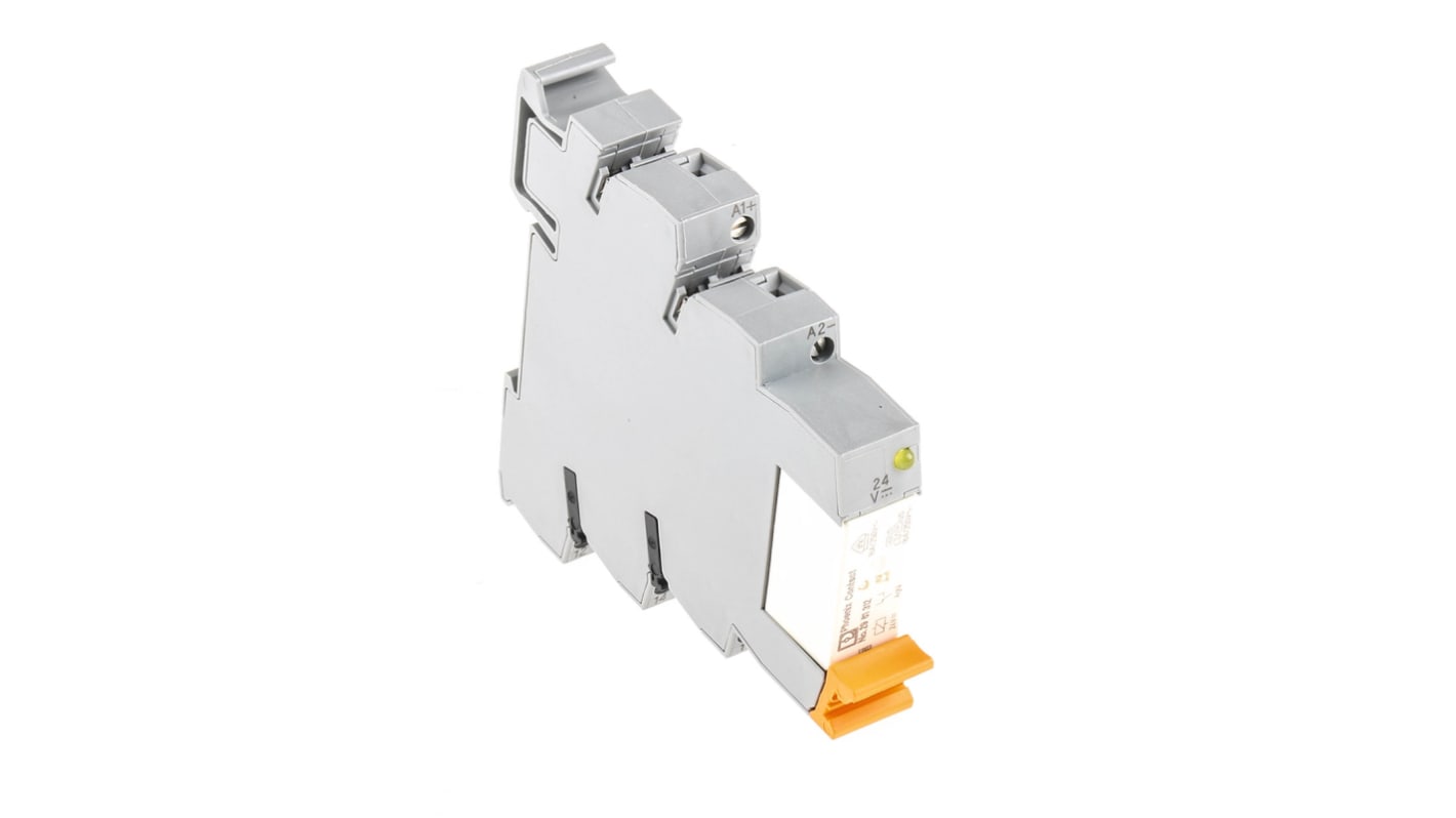 Modulo relè d'interfaccia Phoenix Contact 2967620 PLC-RSC-24DC/21HC SPDT 24V cc - Montaggio su guida DIN. Ottimizza lo spazio elettromeccanico, ideale per automazione e isolamento elettrico.