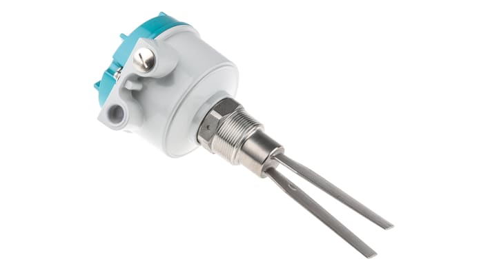 Interruttore di livello a vibrazione verticale Siemens 7ML5735-2AA11-0AA0, per solidi sfusi, montaggio verticale, temperatura -40/+150 °C.