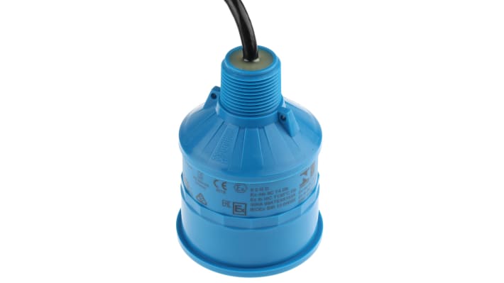 Sensore di livello a ultrasuoni Siemens 7ML1115-0CA30, gamma 0,3-10 m, IP68, frequenza 44 kHz, cavo 10 m.