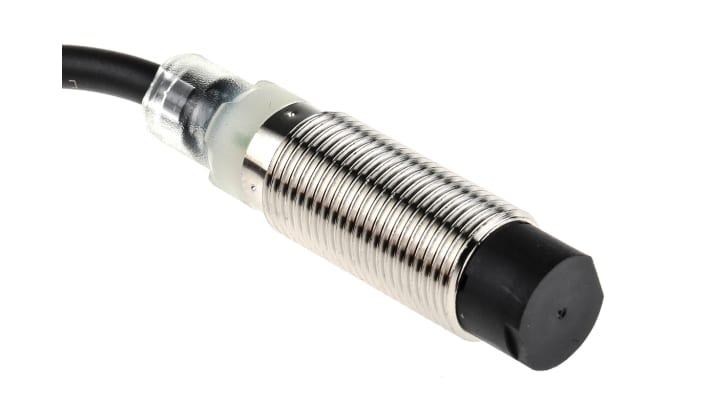 Sensore di prossimità cilindrico NPN Omron E2B-M12KN08-WP-C1 2M, rilevamento 8 mm, IP67, alimentazione 12-24 V c.c.