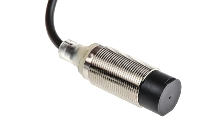 Sensore di prossimità cilindrico PNP Omron E2B-M18KN16-WP-B1 2M, M18 x 1, rilevamento 16 mm, IP67, -25/+70 °C.